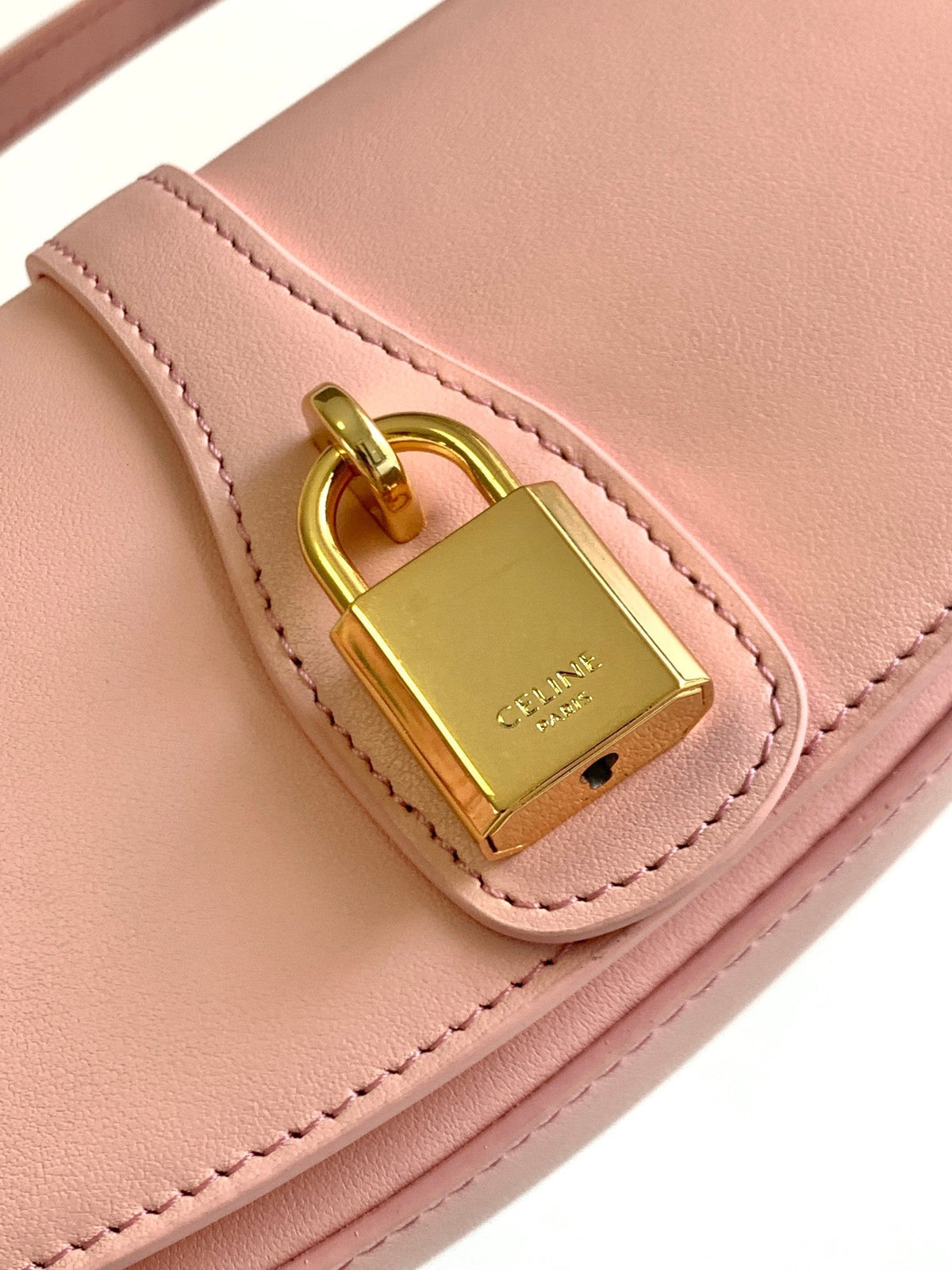 CELINE MINI TABOU CLUTCH 18 CALFSKIN SAKURA PINK